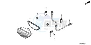 TRX500FAB drawing TAILLIGHT