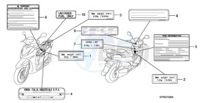 SH300A9 UK - (E / ABS MKH) drawing CAUTION LABEL