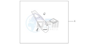 CB600FAC drawing UNDERTRAY COOL WHITE