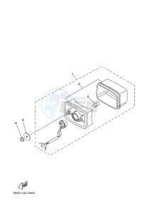 YFM350A YFM350TF GRIZZLY 350 2WD (B145) drawing TAILLIGHT