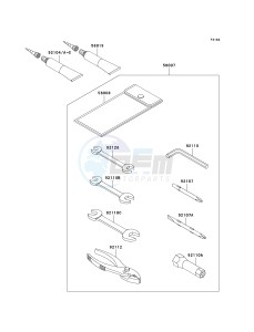 JS 800 A [800 SX-R] (A6F-A9F) A8F drawing OWNERS TOOLS