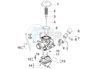 S 150 4T drawing Carburetor components