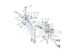 YFA BREEZE 125 drawing HANDLE SWITCH – LEVER