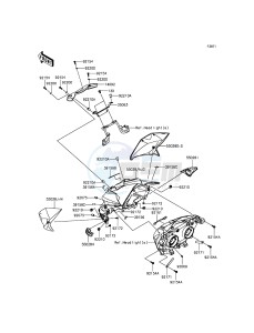 Z800 ZR800ADS FR GB XX (EU ME A(FRICA) drawing Cowling