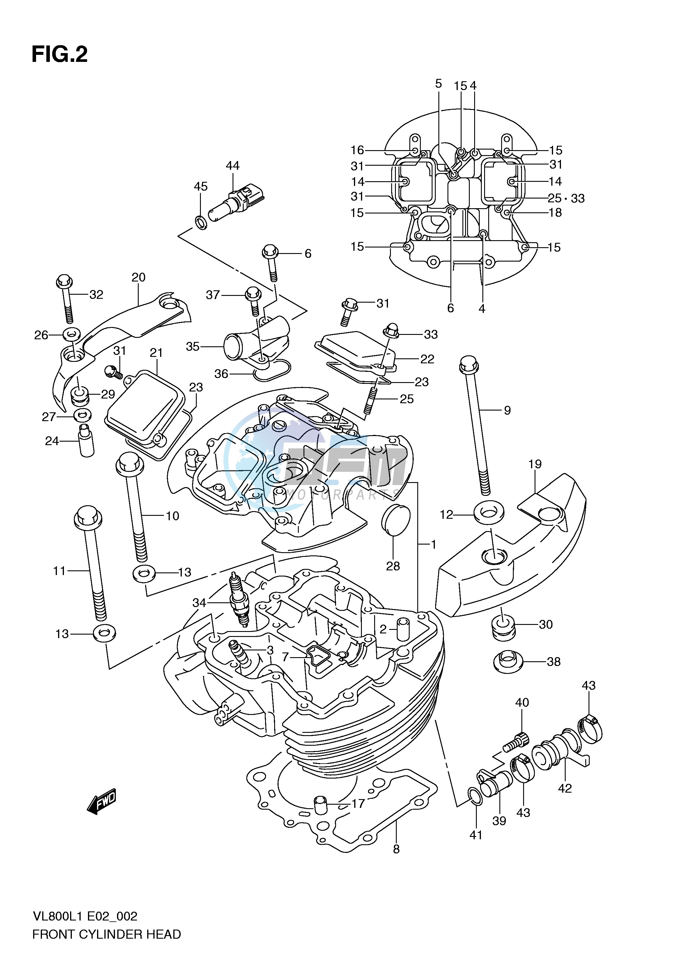 FRONT CYLINDER HEAD