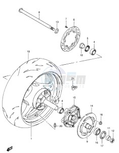 GSX1300B B-KING drawing REAR WHEEL (GSX1300BKK8/U2K8/K9/UFK9/L0/UFL0)