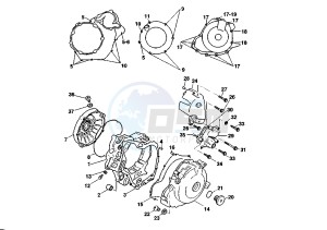 X-TRA RAPTOR 1000 drawing CRANKCASE COVER