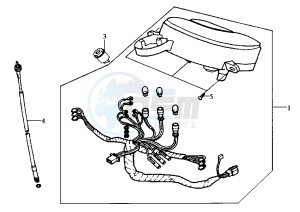 CINDERELLA - 50 cc drawing DASHBOARD UNIT