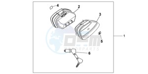 CBF600N9 UK - (E / MKH) drawing NARROW PANNIER SET