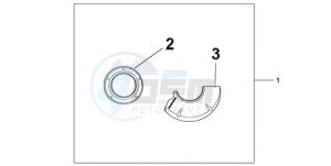 CBR1000RA9 France - (F / ABS CMF MME REP) drawing CARBON CRANKCASE COVER SET