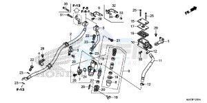 CBR650FAH 2ED - (2ED) drawing REAR BRAKE MASTER CYLINDER (CBR650FA)