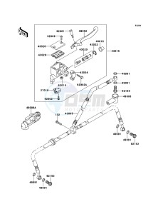 KFX700 KSV700ABF EU drawing Front Master Cylinder