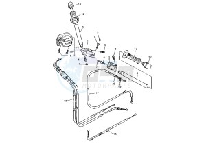 YZF R THUNDER CAT 600 drawing STEERING HANDLE -CABLE