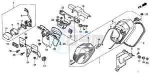 VT750C2 drawing TAILLIGHT (2)