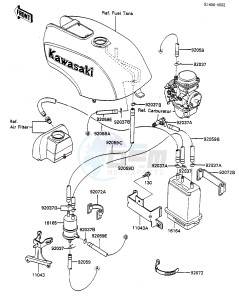 ZX 750 A [GPZ 750] (A1-A2) [GPZ 750] drawing CANISTER