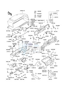 KAF 620 E [MULE 3010 4X4] (E1-E5) [MULE 3010 4X4] drawing FRAME FITTINGS -- KAF620-E1- -