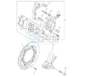 YZ LC 250 drawing FRONT BRAKE CALIPER