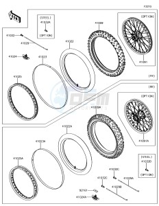 KX250F KX252AJF EU drawing Tires