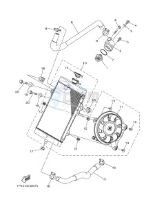 YFM700R YFM70RSBG RAPTOR 700R (2LS7) drawing RADIATOR & HOSE