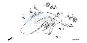 VFR800A9 UK - (E / ABS MME) drawing FRONT FENDER