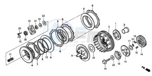 VT750DC BLACK WIDOW drawing CLUTCH