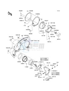 VN 1700 A [VULCAN 1700 VOYAGER] (9FA) A9FA drawing HEADLIGHT-- S- -