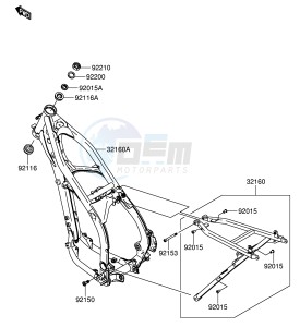 RM-Z250 (E19) drawing FRAME