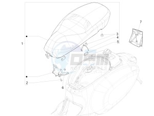 150 4T 3V ie Primavera (APAC, LATAM) (AU, S.A., TH, TN, VT) drawing Saddle/seats