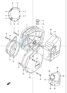 GSF1200 (E2) Bandit drawing CRANKCASE COVER