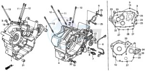 VT750CD3 drawing CRANKCASE