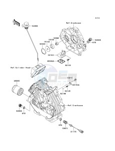 KAF 400 A [MULE 610 4X4] (A6F-AF) A9F drawing OIL PUMP_OIL FILTER