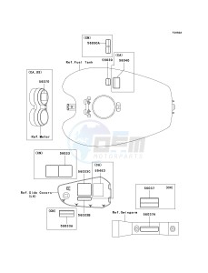 VN 1500 P [VULCAN 1500 MEAN STREAK] (P1-P2) [VULCAN 1500 MEAN STREAK] drawing LABELS-- VN1500-P2- -