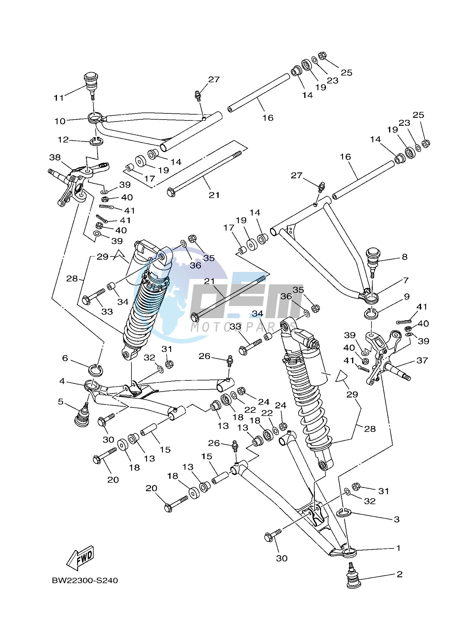 FRONT SUSPENSION & WHEEL