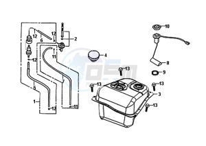 ALLO 50 (25 KM/H) (AJ05WA-NL) (L8-M0) drawing FUEL TANK / ALLO 50 (25 KM/H) (AJ05WA-NL) (L8-M0)