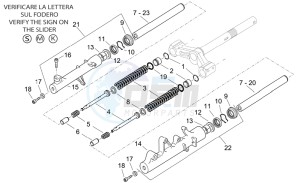 Atlantic 400-500 sprint drawing Front fork II