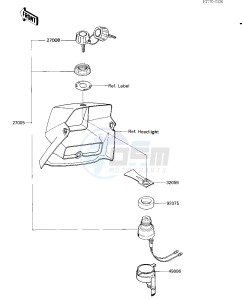 KLT 185 A [KLT185] (A1-A2) [KLT185] drawing IGNITION SWITCH -- KLT185-A2- -