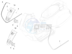 GTS 300 SUPER 4T 4V IE ABS E4 (EMEA) drawing Front shield