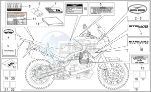 Stelvio 1200 - NTX - ABS 1200 drawing Plate set-decal-op.handbooks