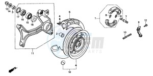 CN250 drawing REAR WHEEL