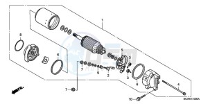 VFR8009 Australia - (U / MME) drawing STARTING MOTOR