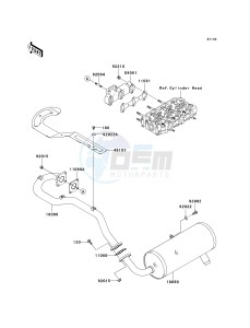 KAF 950 G [MULE 4010 TRANS4X4 DIESEL] (G9F-GAF) G9F drawing MUFFLER-- S- -