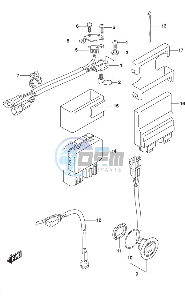 PTT Switch/Engine Control Unit