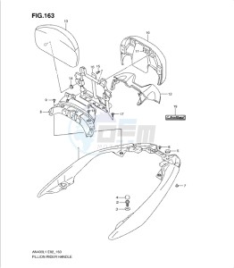 AN400Z drawing PILLION RIDER HANDLE (AN400ZAL1 E51)