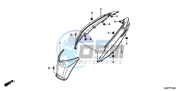 BODY COVER (NSC50/MPD/WH)