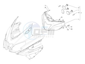 SRV 850 4t 8v e3 drawing Head lamp - Turn signal lamps