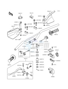 KDX 250 D [KDX250] (D1-D4) [KDX250] drawing HANDLEBAR