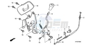 TRX420FMA Australia - (U / 2U 4WD) drawing SELECT LEVER