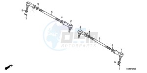 TRX250TEA Europe Direct - (ED / EC) drawing TIE ROD