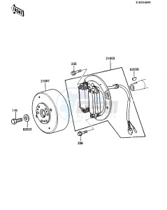 KDX 250 B [KDX250] (B3-B4) [KDX250] drawing GENERATOR