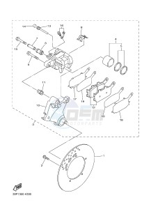 FZ8-N ABS 800 FZ8 (NAKED, ABS) (59P6) drawing REAR BRAKE CALIPER